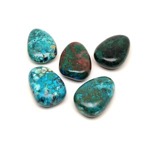 25/30mm Krizokolla csepp, Kellékek & szerszámok, Ásvány alapanyag, Marokkő, , MESKA