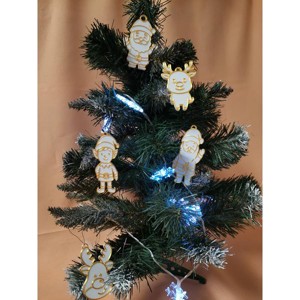 3D Nyomtatott Karácsonyfadísz - Figura Szett (5db), Karácsony, Karácsonyi lakásdekoráció, Karácsonyfadíszek, , MESKA