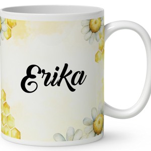 Névvel kérhető - Tündéri kis méhecske mintás bögre - otthon & életmód - konyhafelszerelés, tálalás - tálalás - bögre & csésze - Meska.hu