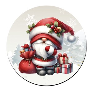 Cuki karácsonyi manó mintás bögre alátét, , , MESKA