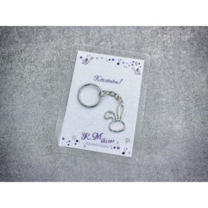 Köszönöm egyszerű nyuszi medálos kulcstartó, , , MESKA