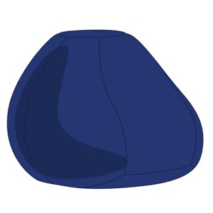 Kék Babzsák Puff Huzat, , , MESKA