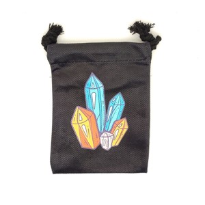 Ásványkristály mintás szütyő � textil ajándéktasak 13x18 cm - Meska.hu