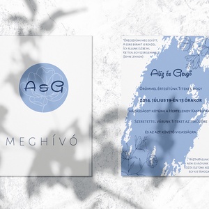 Esküvői meghívó - Angelina - esküvő - meghívó & kártya - meghívó - Meska.hu