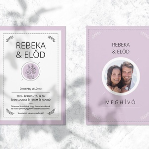 Saját fényképes esküvői meghívó - Jane, Esküvő, Meghívó & Kártya, Meghívó, Fotó, grafika, rajz, illusztráció, MESKA
