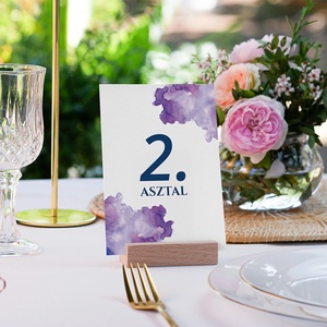 Esküvői asztalszám - Carly, Esküvő, Dekoráció, Tábla & Jelzés, Fotó, grafika, rajz, illusztráció, MESKA