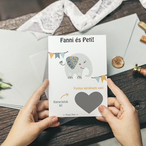 Lekaparható keresztszülő felkérő kártya, kaparós sorsjegy - otthon & életmód - papír, írószer - ajándékozás kellékei - ajándék sorsjegy - Meska.hu