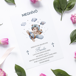 Keresztelő meghívó - Meska.hu