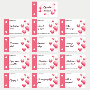 Szerelem kuponok pároknak Valentin napra, születésnapra stb. akár egyedi szöveggel - otthon & életmód - papír, írószer - ajándékozás kellékei - ajándékkísérő - Meska.hu