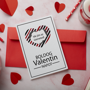 Lekaparható Valentin napi lap egyedi szöveggel, kaparós sorsjegy - otthon & életmód - papír, írószer - Meska.hu