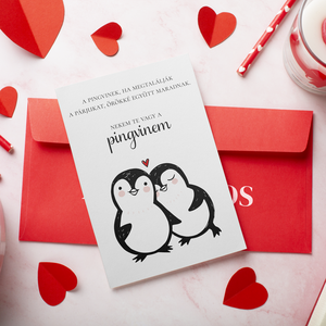 Valentin napi képeslap, üdvözlőlap, Otthon & Életmód, Papír, írószer, Képeslap, üdvözlőlap, Fotó, grafika, rajz, illusztráció, MESKA