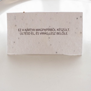 Magpapír esküvői ültetőkártya, ültethető környezetbarát névkártya - esküvő - meghívó & kártya - ültetési rend - Meska.hu