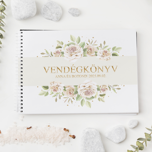 Esküvői vendégkönyv, Esküvő, Emlék & Ajándék, Vendégkönyv, Fotó, grafika, rajz, illusztráció, MESKA