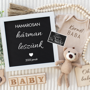 Baba bejelentő nyomtatott vagy digitális formában, Otthon & Életmód, Papír, írószer, Ajándékozás kellékei, Képeslap, üdvözlőlap, Fotó, grafika, rajz, illusztráció, MESKA