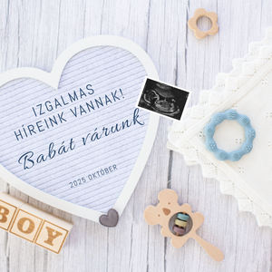 Baba bejelentő nyomtatott vagy digitális formában, Otthon & Életmód, Papír, írószer, Ajándékozás kellékei, Képeslap, üdvözlőlap, Fotó, grafika, rajz, illusztráció, MESKA