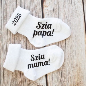 Baba bejelentő zokni - Meska.hu