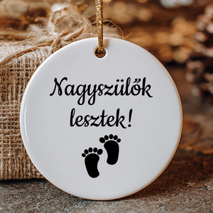 Karácsonyfadísz 8cm - baba bejelentő - Meska.hu