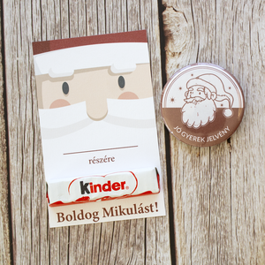 Jó gyerek jelvény, kitűző Mikulás napra - karácsony - mikulás - mikulás ajándékok - Meska.hu