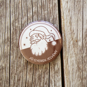 Jó gyerek jelvény, kitűző Mikulás napra - Meska.hu