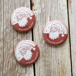 Mikulás napi kártya és jó gyerek jelvény, kitűző - karácsony - mikulás - mikulás ajándékok - Meska.hu