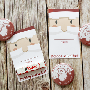Jó gyerek jelvény, kitűző Mikulás napra - karácsony - mikulás - mikulás ajándékok - Meska.hu