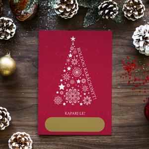 Lekaparható karácsonyi lap egyedi szöveggel, Karácsony, Karácsonyi ajándékozás, Karácsonyi képeslap, üdvözlőlap, ajándékkísérő, Fotó, grafika, rajz, illusztráció, MESKA