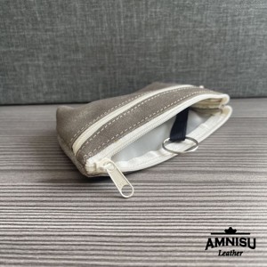 Csillámos sötétbézs kettő cipzáras kulcstartó B1003 - táska & tok - kulcstartó & táskadísz - kulcstartó - Meska.hu