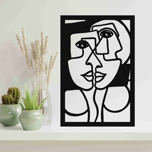 Picasso ihlette falikép fából, Otthon & Életmód, Dekoráció, Fali és függő dekoráció, Falra akasztható dekor, , MESKA