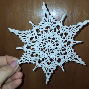 Horgolt hópehely  - Meska.hu