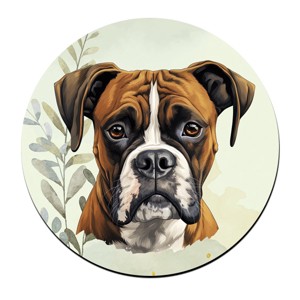 Barna Boxer portré mintás bögre alátét, , , MESKA