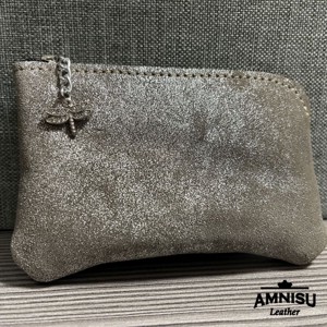 Csillámos sötétbézs egy cipzáras kulcstartó A1003 - táska & tok - kulcstartó & táskadísz - kulcstartó - Meska.hu