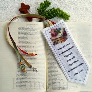 Keresztény, idézetes könyvjelző (Márk 11:24), Könyv & Zene, Könyvjelző, , MESKA