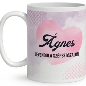 Névvel kérhető - Pöttyös sapkás fodrász manólány mintás bögre - otthon & életmód - konyhafelszerelés, tálalás - tálalás - bögre & csésze - Meska.hu