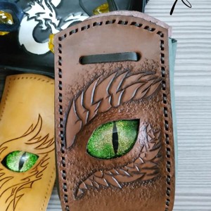 Sárkányszemes kockatartó szütyő - ZÖLD szemmel - játék & sport - táblajáték és kártyajáték - társasjátékok - dobókocka - Meska.hu