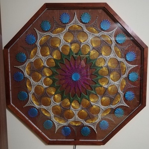 Egyedi string art kép ledes megvilágítással - otthon & életmód - dekoráció - kép & falikép - 3d képek - Meska.hu