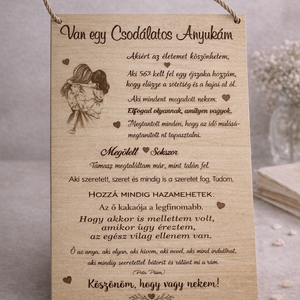 Szívből Anyának � egyedi fa dekoráció, Otthon & Életmód, Dekoráció, Dísztárgy, Gravírozás, pirográfia, MESKA