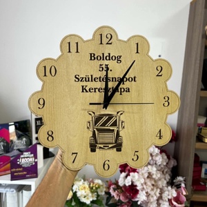 Személyre szabható falióra - egyedi grafikával/felirattal - Meska.hu