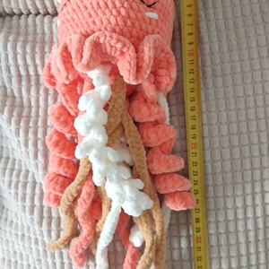 Horgolt polip, medúza - 40 cm - játék & sport - plüssállat & játékfigura - polip, medúza - Meska.hu