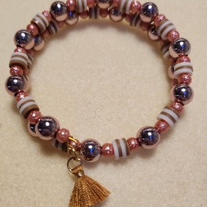 Bronz vasárnap karkötő - ékszer - karkötő - memóriadrótos karkötő - Meska.hu