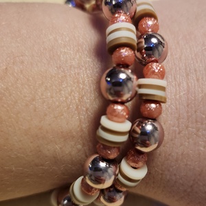 Bronz vasárnap karkötő - ékszer - karkötő - memóriadrótos karkötő - Meska.hu