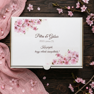 Cseresznyevirágos sütisdoboz - Meska.hu