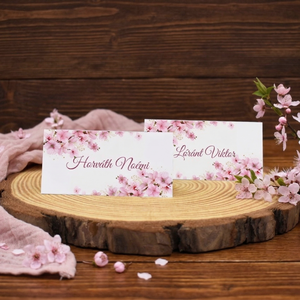 Cseresznyevirágos ültetőkártya, Esküvő, Meghívó & Kártya, Ültetési rend, , MESKA