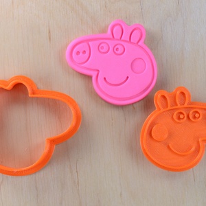 Peppa malac sütikiszúró és pecsét szett- 149 - otthon & életmód - konyhafelszerelés, tálalás - sütés, főzés - sütikiszúró - Meska.hu