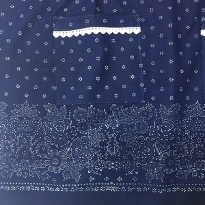 Kékfestő bordűrös retro kötény - otthon & életmód - konyhafelszerelés, tálalás - konyhai textil - kötény - Meska.hu