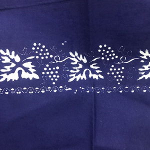 Kékfestő bordűrös kötény - otthon & életmód - konyhafelszerelés, tálalás - konyhai textil - kötény - Meska.hu