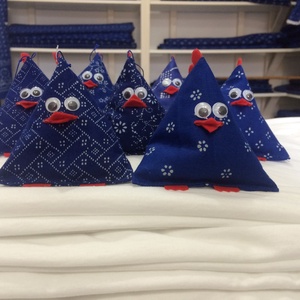 Kékfestő levendulával töltött csibe - otthon & életmód - dekoráció - fali és függő dekoráció - függődísz - Meska.hu