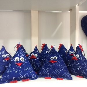 Kékfestő levendulával töltött csibe - otthon & életmód - dekoráció - fali és függő dekoráció - függődísz - Meska.hu