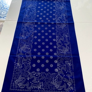 Eredeti kékfestő futó terítő 120x50 cm, Otthon & Életmód, Konyhafelszerelés, tálalás, Tálalás, Terítő, Mindenmás, MESKA