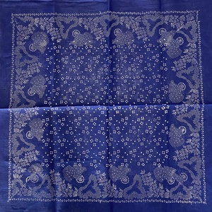 Eredeti kékfestő lenvászon terítő 70x70 cm, Otthon & Életmód, Dekoráció, Dísztárgy, Mindenmás, MESKA