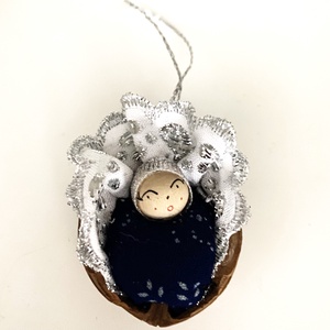 Dióbaba eredeti kékfestő - esküvő - emlék & ajándék - köszönőajándék - Meska.hu